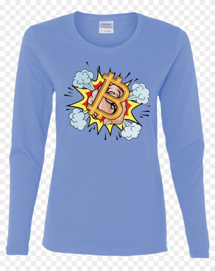 Crypto T-shirt Ls Women - Funny Hand Written - I Came. I Saw. I Made It Awkward. #1308018