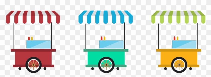 Vendors - Food Cart Vector Png #1308047