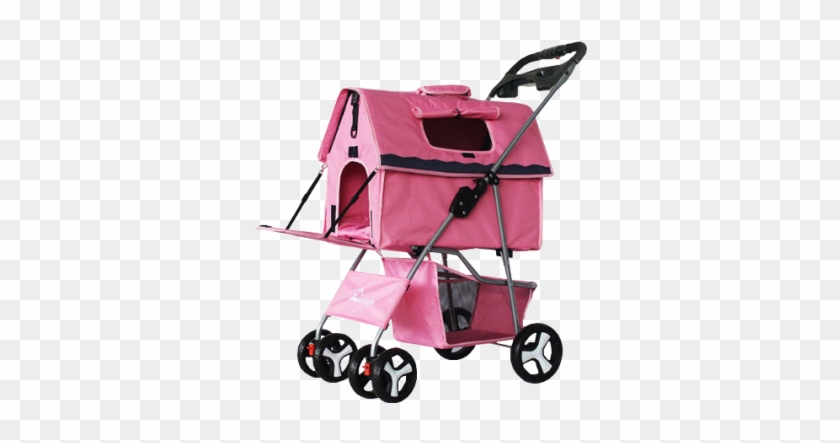 Dougez 2 In 1 Pet Stroller Foldable Size 47 X 65 X - Floving 4輪ペットカート わんわんカート ペット出かけ用品 1台4役 ペット用ベビーカー 中小型犬・猫用 #1308101