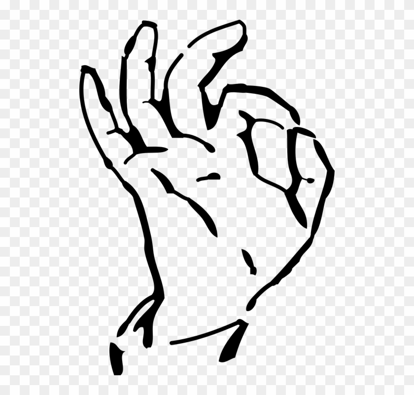 Beginning American Sign Language - Tapping Fingers Clip Art #1308204