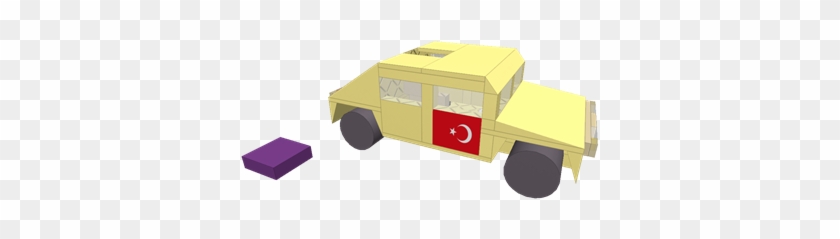 Turkish Army Desert Humvee - Push & Pull Toy #1308341