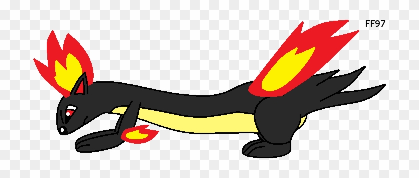 Fire Weasel Creature By Fluffyferret97 - Cartoon #1308444