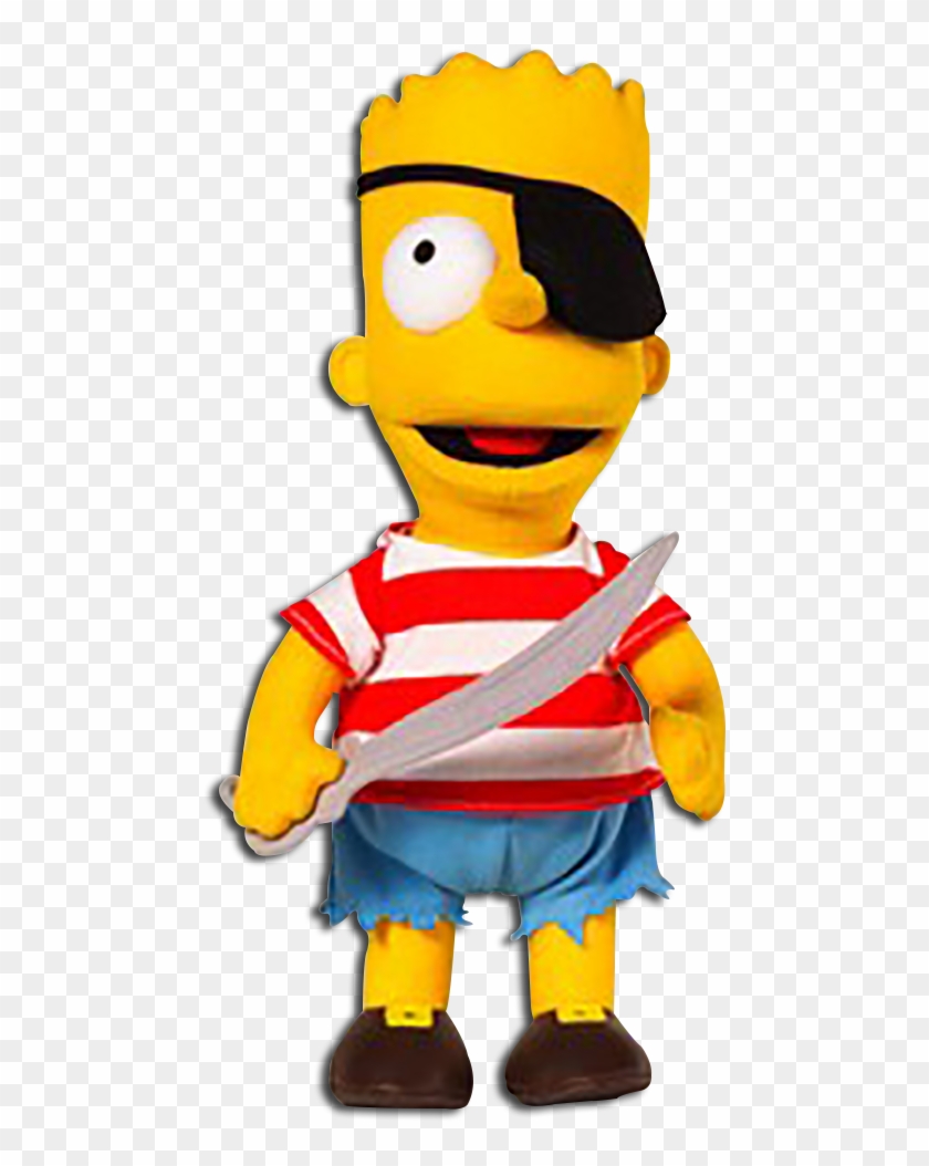 The Simpsons Clipart Halloween - Bart Simpson Pirate 13.5 Plush #1308463