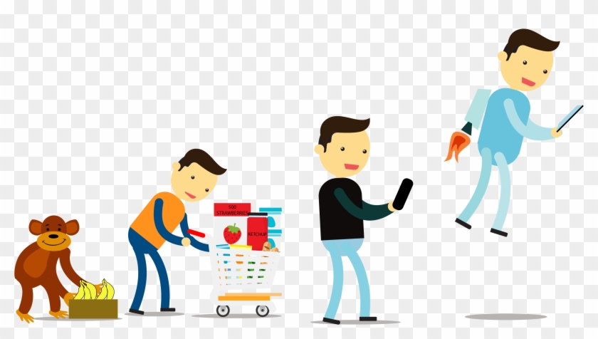 Crowds, Lines And Hassle Behind - Cartoon #1308707