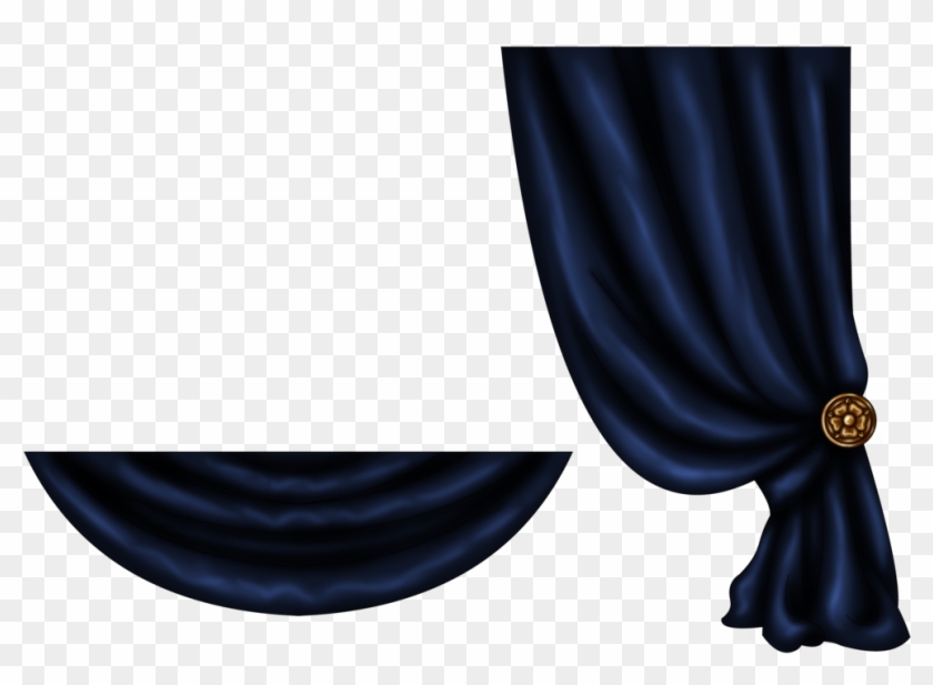 Download Curtain Free Png Transparent Image And Clipart - Blue Curtains Transparent Png #1308745