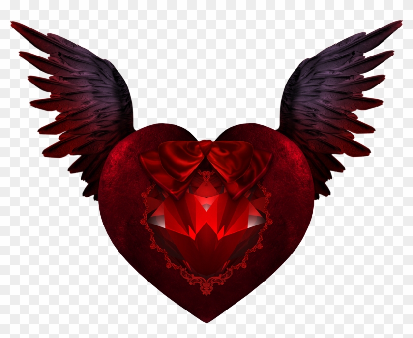 Devil Wing Heart - Devil Heart With Wings #1308805