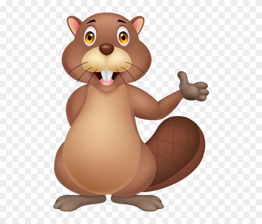 Paw Clipart Beaver - Beaver Cute Cartoon #1309008