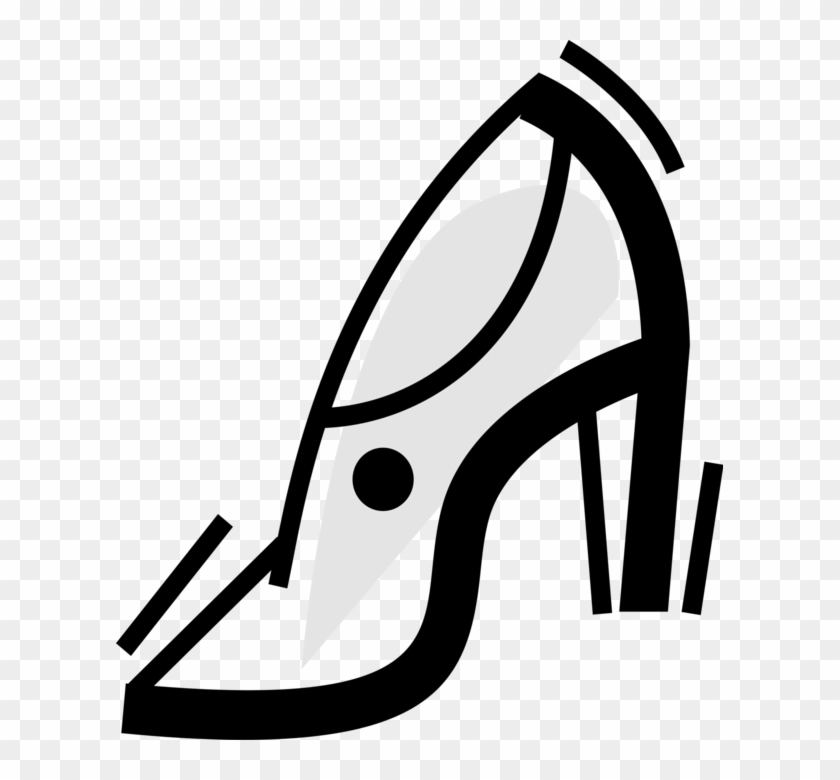 Vector Illustration Of Fashion Footwear High-heeled - Vector Illustration Of Fashion Footwear High-heeled #1309161