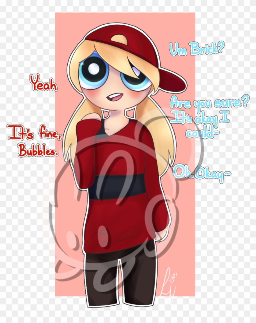 Bubbles On Brick's Clothes By Sweetlilharu - Anime Bubbles X Brick #1309205