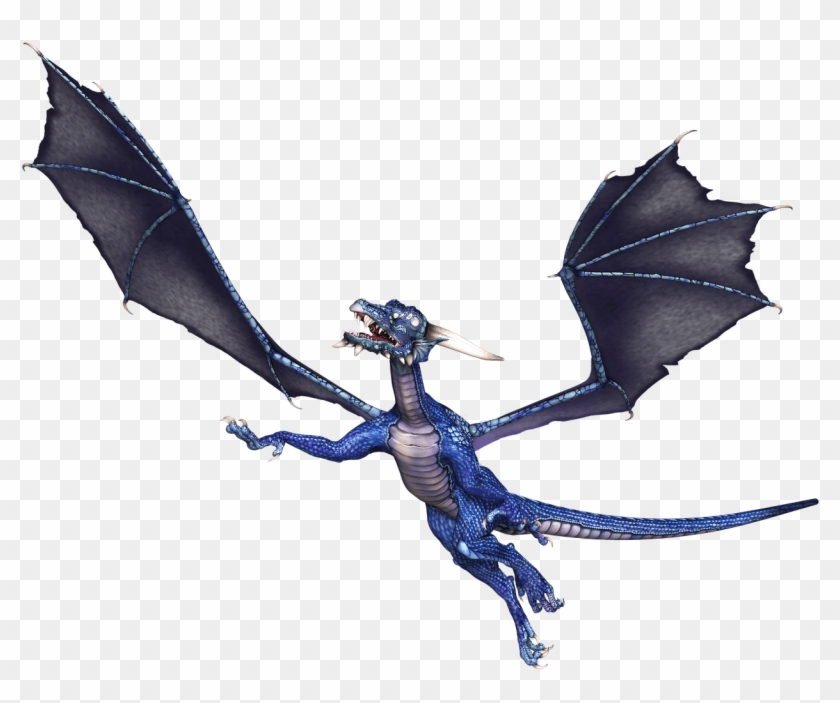 Dragon Blue Flying - Dragon Azul Png #1309284