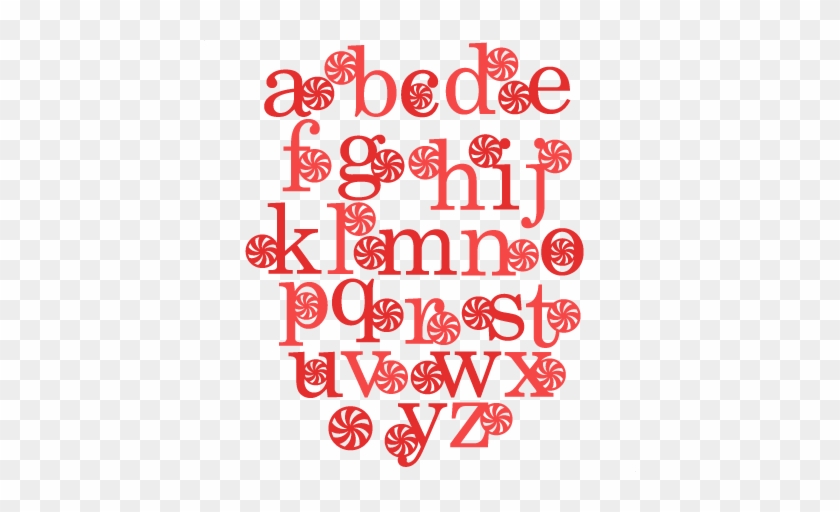 Peppermint Alphabet Scrapbook Clip Art Christmas Cut - E By Design Pmce11bk4-18 Monogram Print Pillow, 18" #1309335