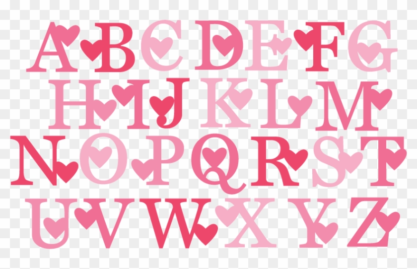 Alphabet Svg - Valentine Svg Free #1309337
