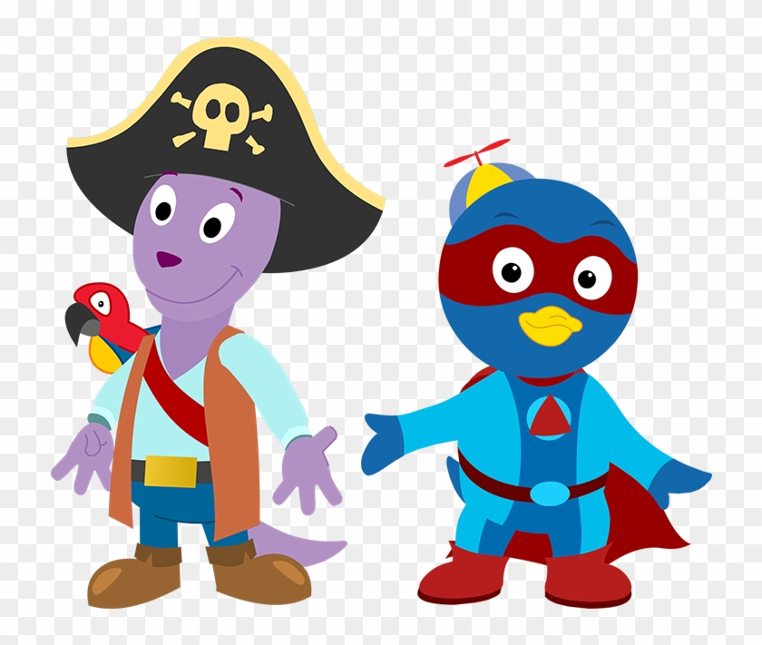 Pirate Austin And Superhero Pablo - Backyardigans Pablo And Austin #1309361