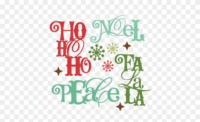 Christmas Sentiments Svg Cutting Files Christmas Svg - Clip Art #1309358