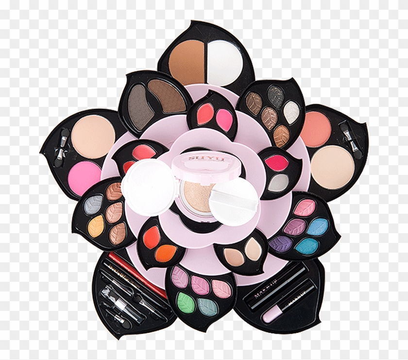 Cosmetic Box Full Set Petal Rotation Big Plum Eye Shadow - Cosmetics #1309562