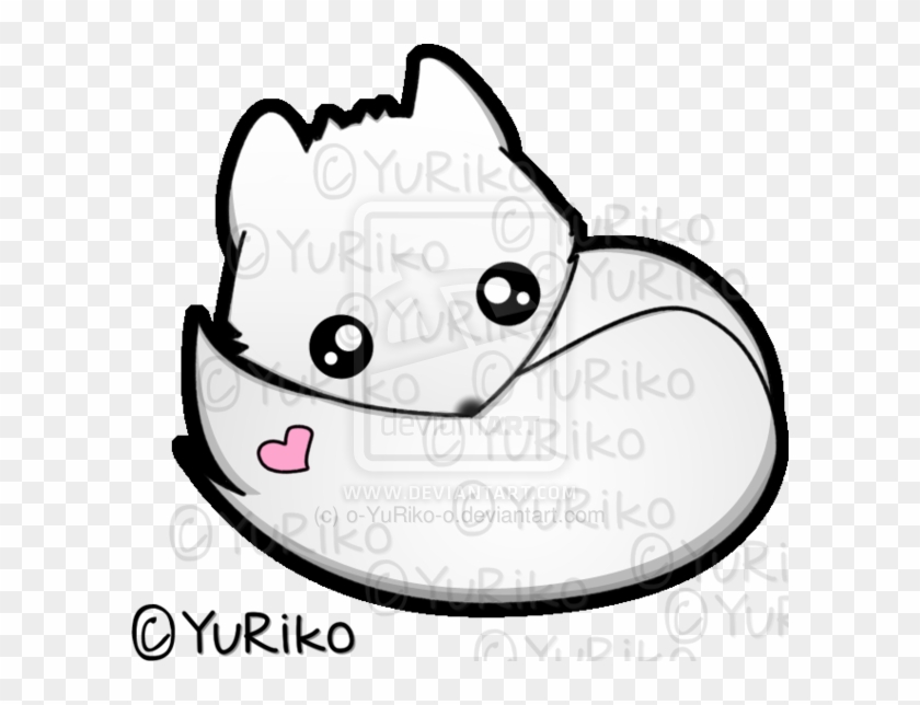 Cute little arctic fox cartoon lying down 11762375 Vector Art at Vecteezy