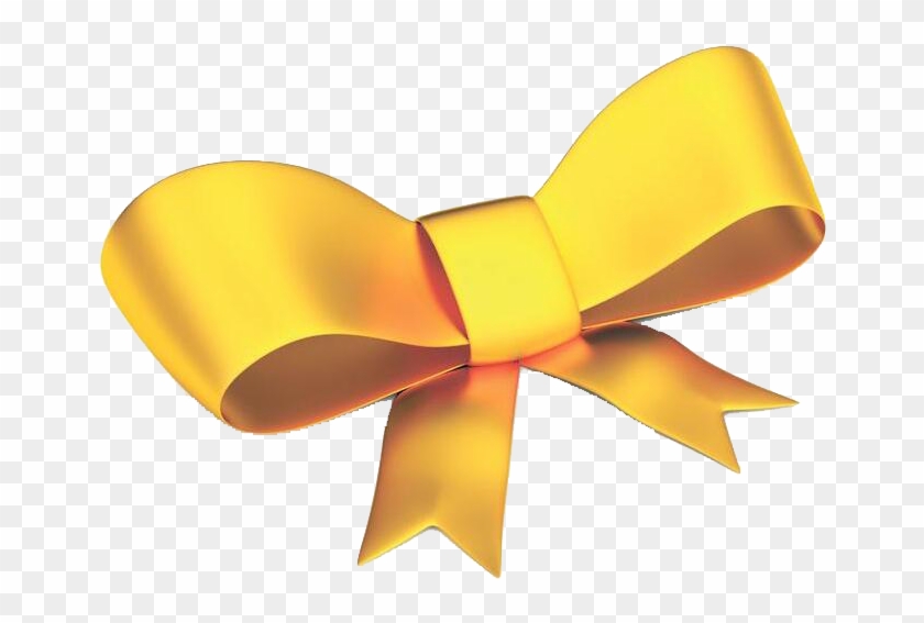 Ribbon Yellow Shoelace Knot Gold Gift - Ribbon #1309655