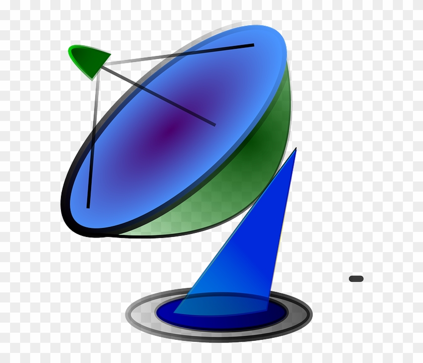 Dish Computer, Internet, Network, Satellite, Cartoon, - Satellite Dish Icon #27148