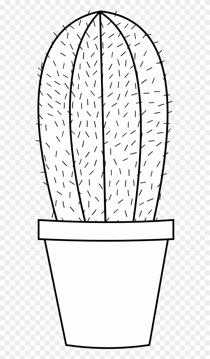 Cactus Clipart Black And White - Cactus Black Amd White #27211