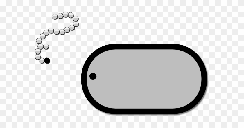 Army Tags Simple Icon Vector - Dog Tag Clip Art #27257