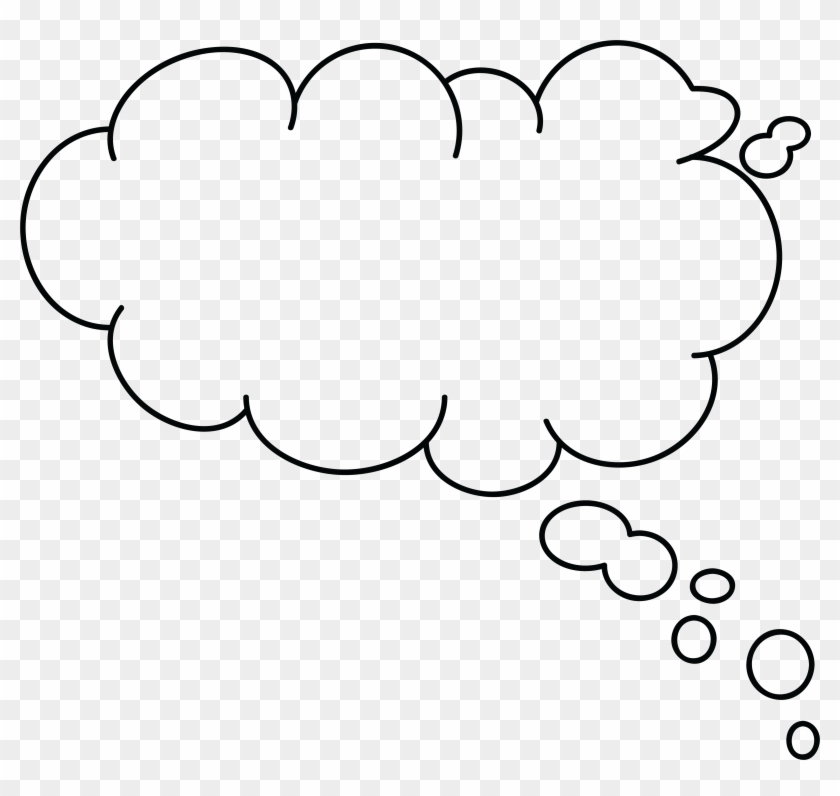 Thought Clipart Png Images - Speech Bubble Thinking Transparent #27447