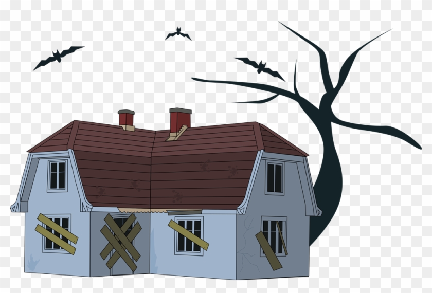 Haunted House Clip Art - Creepy House Clipart #27581