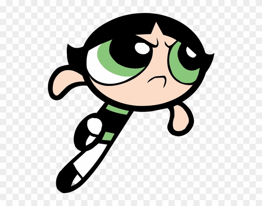 Images Were Colored And Clipped By Cartoon Clipart - Powerpuff Girls Buttercup Flying #27670