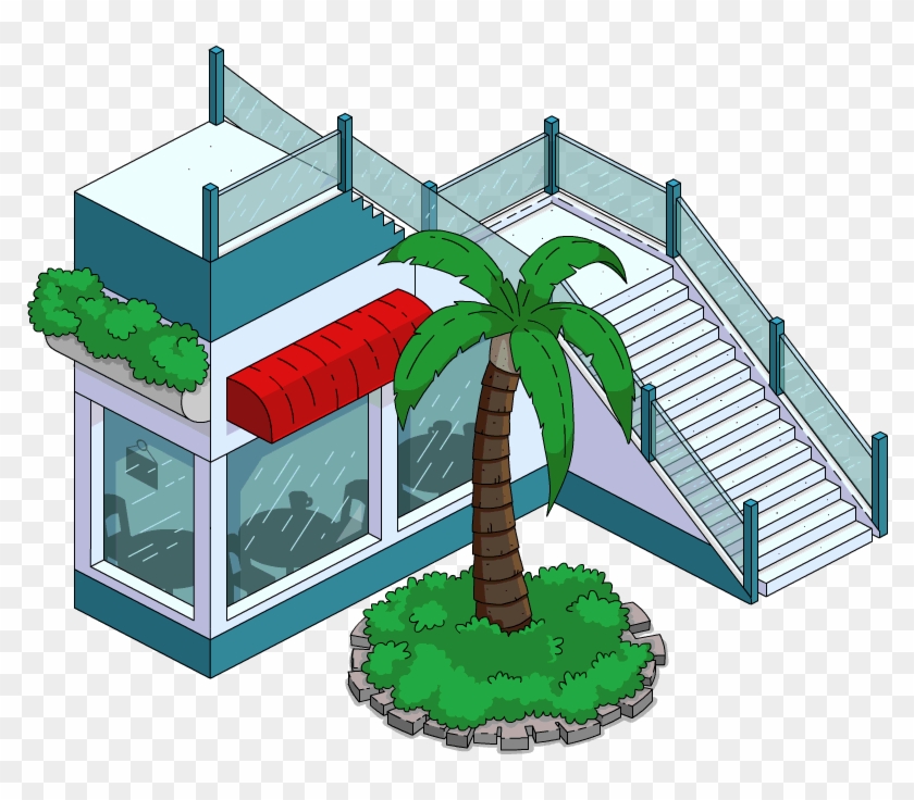 Mall O Rail Stairs - Simpsons Tapped Out Rail Decorations #27804