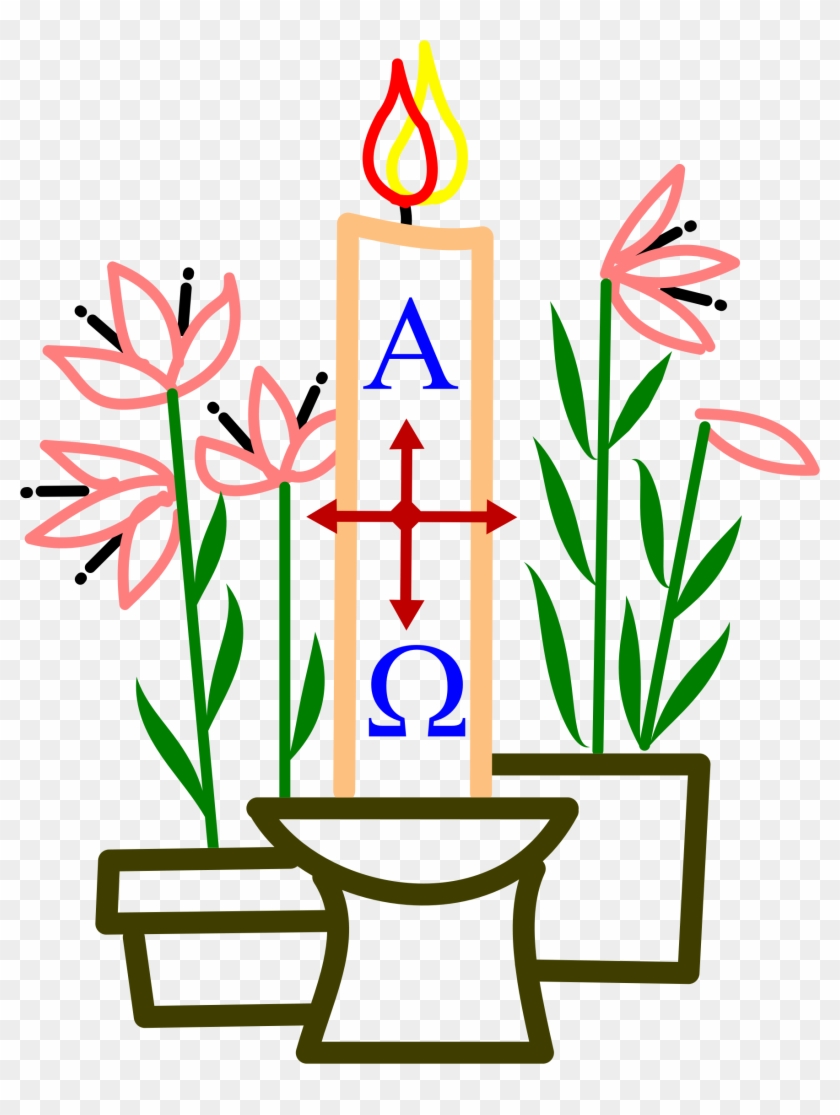 Medium Image - Easter Candle Clipart #27805