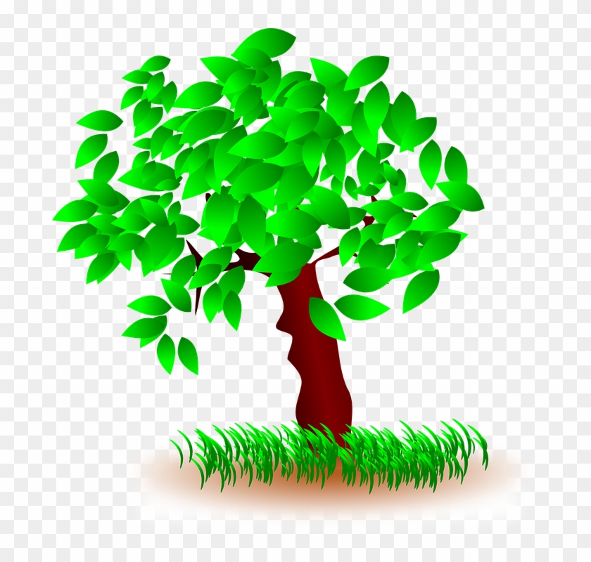 Tree Clipart Grass - Grass And Tree Clipart #27818