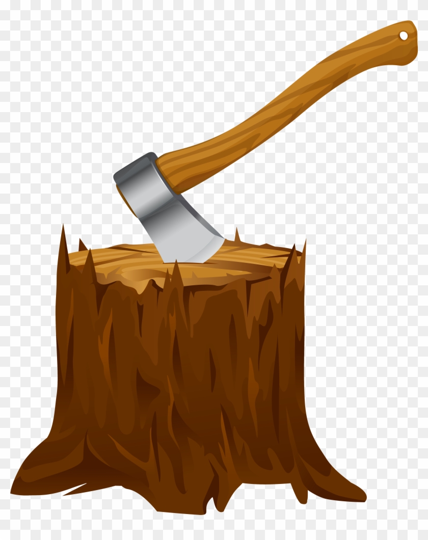 Tree Stump Clip Art - Axe Clipart #27856