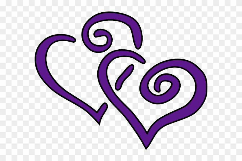 Purple - Wedding - Heart - Clip - Art - Clip Art Purple Hearts #27846