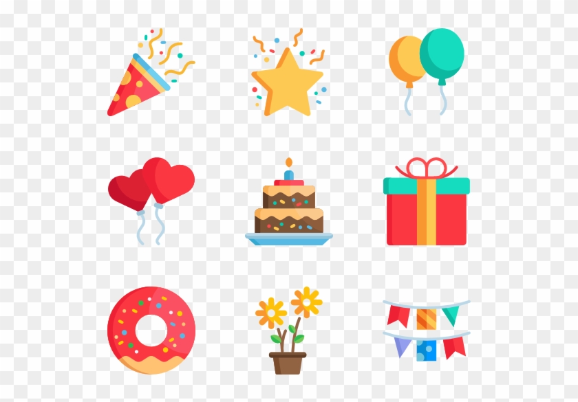 Celebrations - Birthday Icons Png #27914