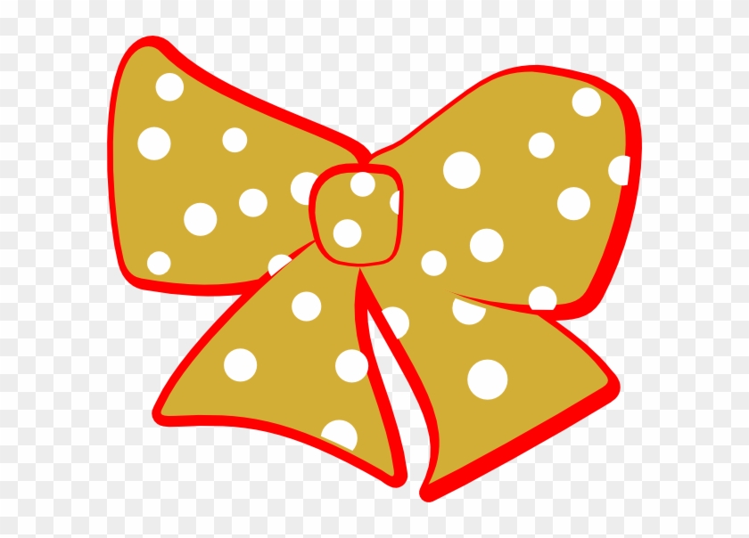 Red Gold Cheer Bow Clip Art - Gold Bow Clip Art #27944