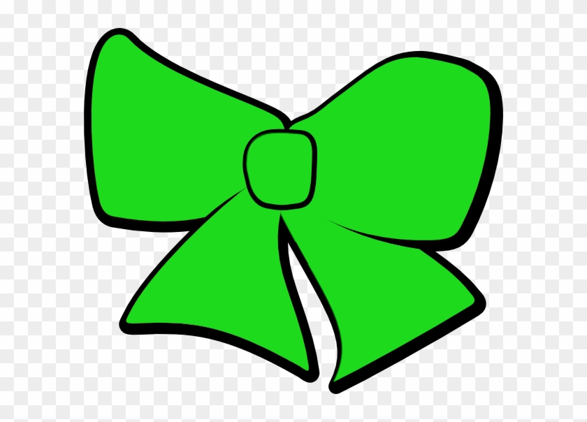 Green Bow Clip Art - Cheer Bow Green Clipart #27968