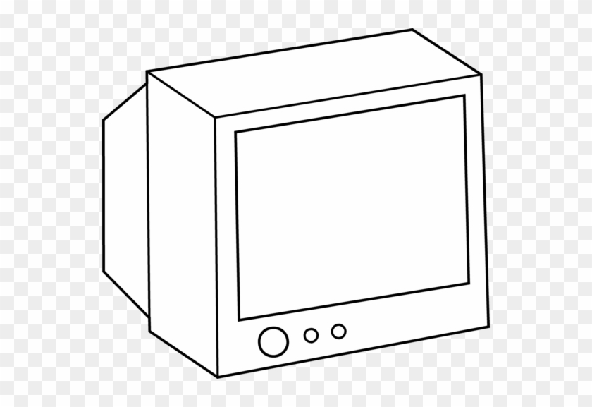 Tv Coloring Pages Tv Clipart Coloring Page Pencil And - Tv Black And White #28001