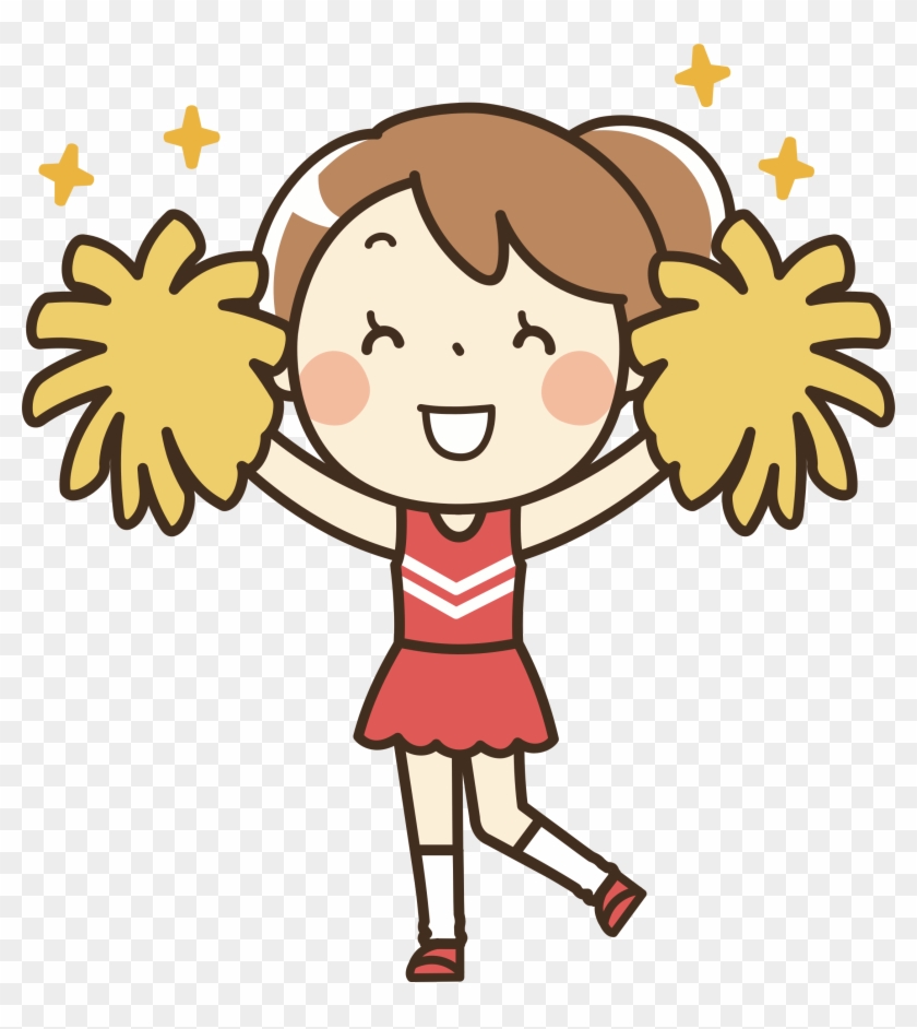 Clipart - Cheerleader Pom Pom Clipart #28005