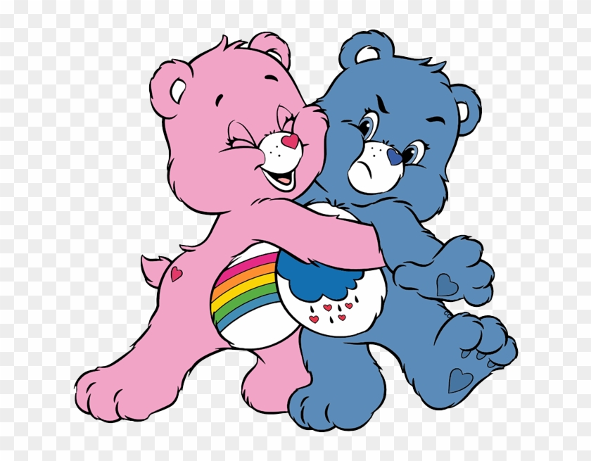 Funny Bears Cartoon Clip Art - Grumpy Bear And Cheer Bear #28039