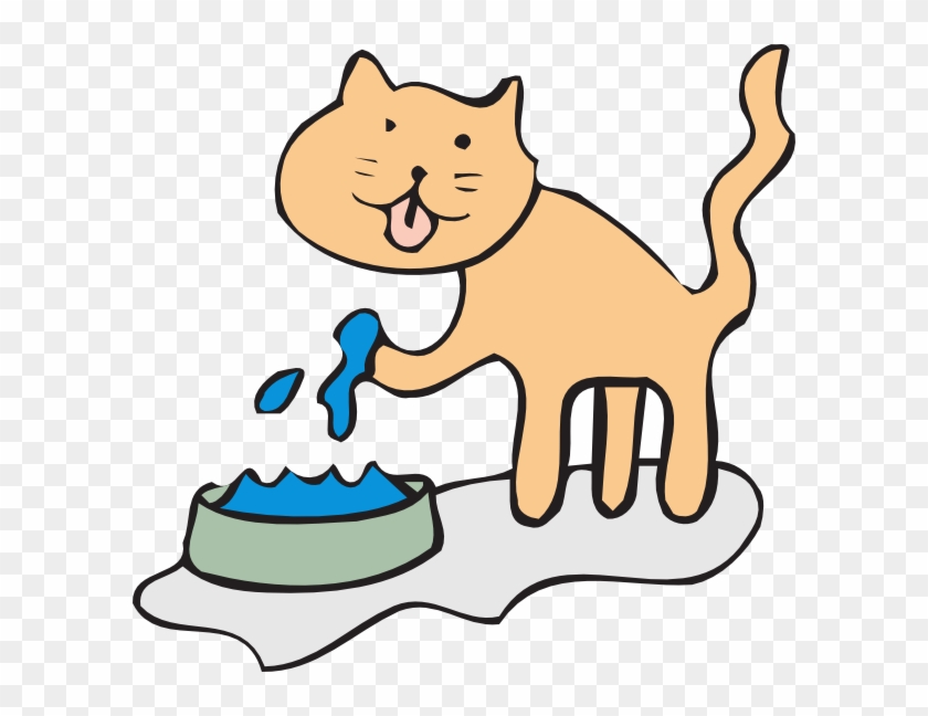 Clipart Feeding Cat Feed Free Download Clip Art Clipart - Cat Drinking Water Clipart #28313