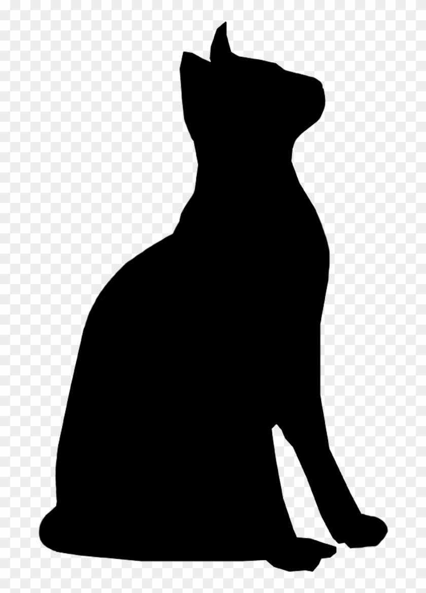 Clip Art Cat Silhouette Clip Art - Cat Silhouette Transparent Background #28369