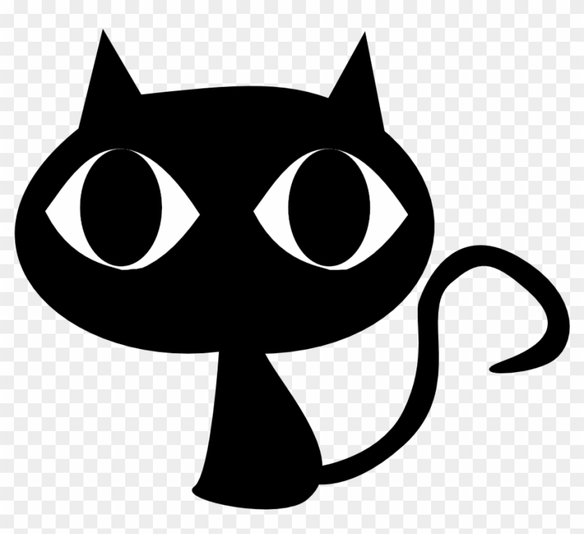 Black Cat - Black Cat Cartoon Png #28404