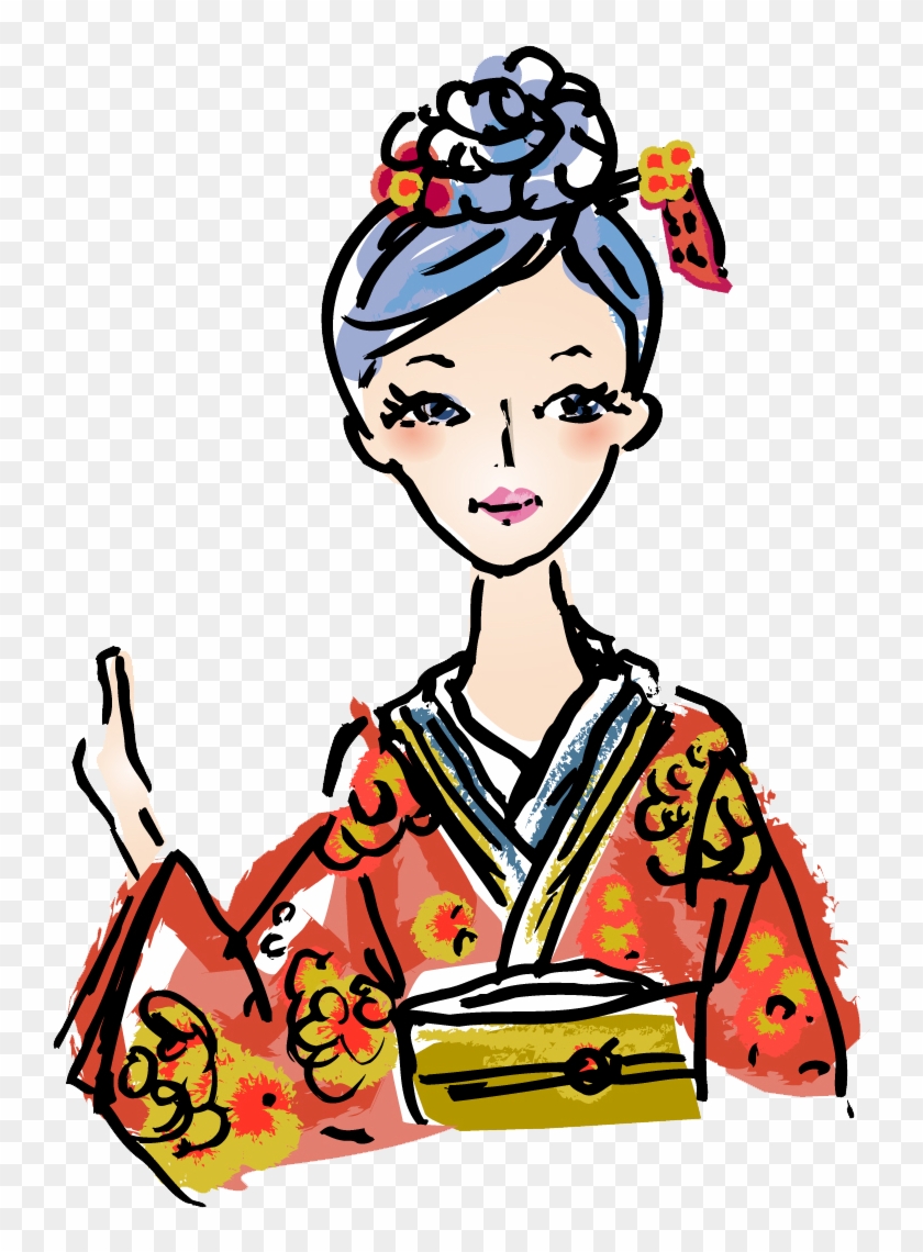 Spanish - Japanese Woman Clip Art #28538