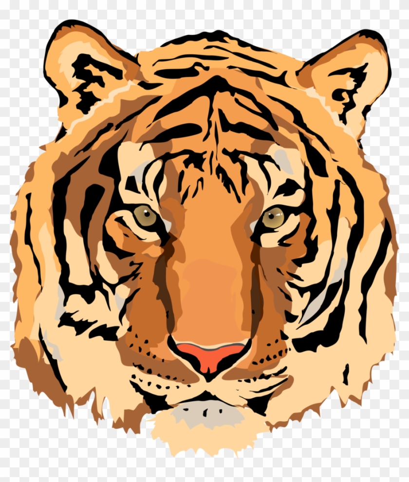 Tiger Vector - Clipart Library - Tiger Face Vector Png #28585