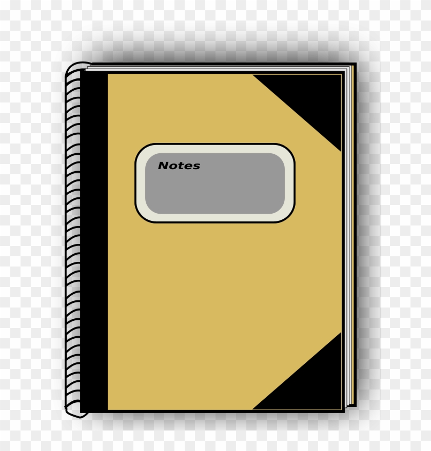 Notebook Yellow - Notebook Clip Art #28625