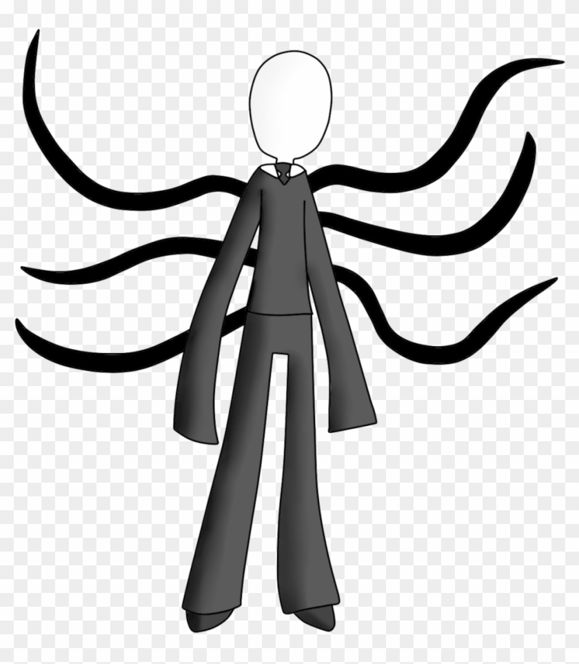 Drawn Slender Man Cartoon - Slenderman #28697