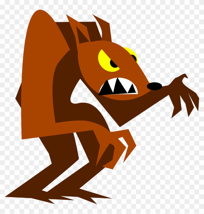 Werewolf Free Vector - Cartoon Werewolf Png #28760