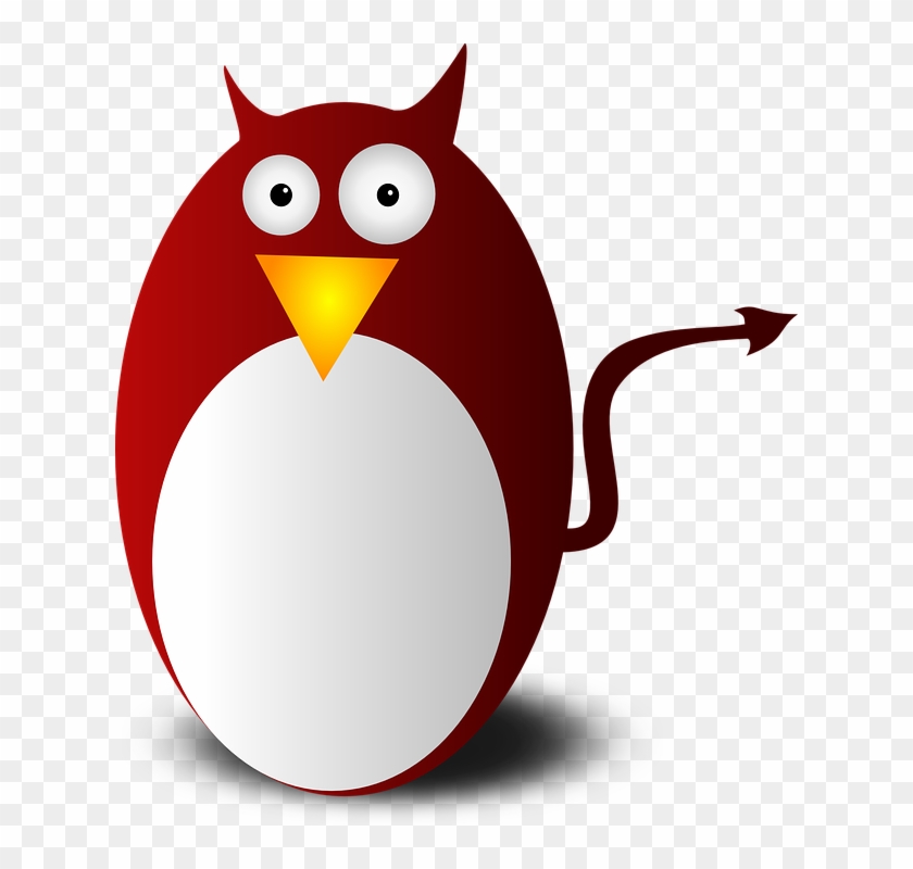 Devil Penguin Clip Art #28815