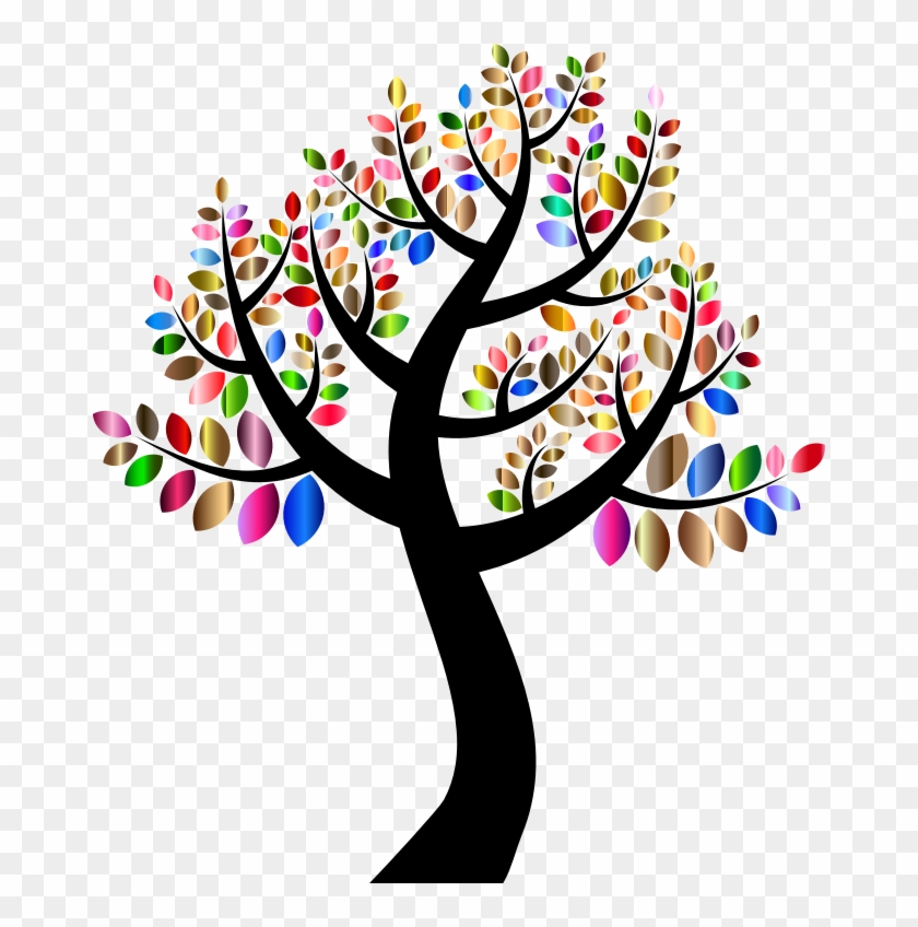 Medium Image - Colorful Tree Clip Art #28939