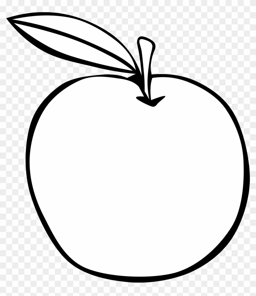 apple clip art black and white