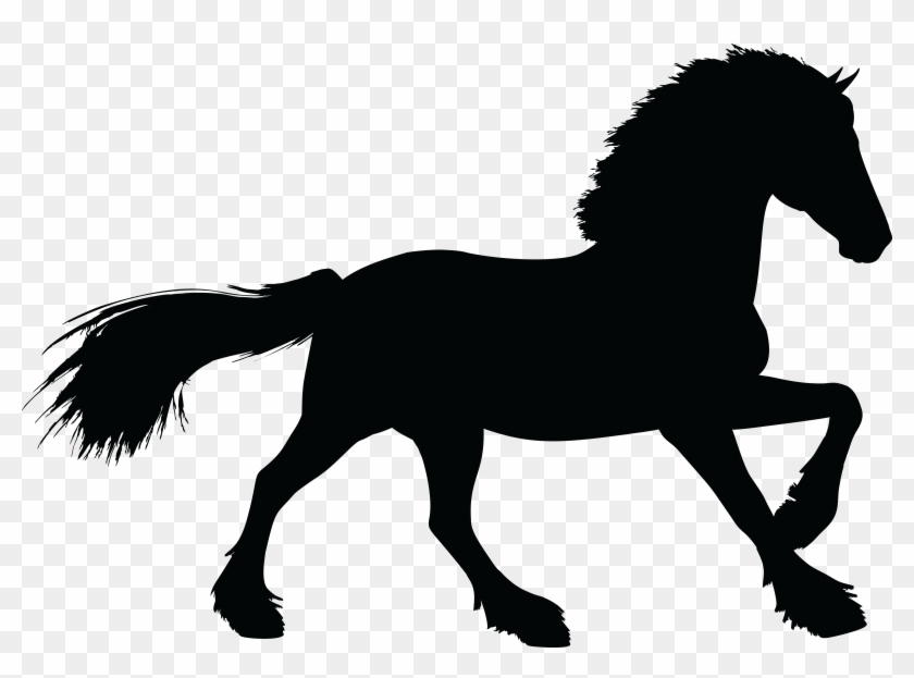Free Clipart Of A Horse - Silhouette Animals #29115